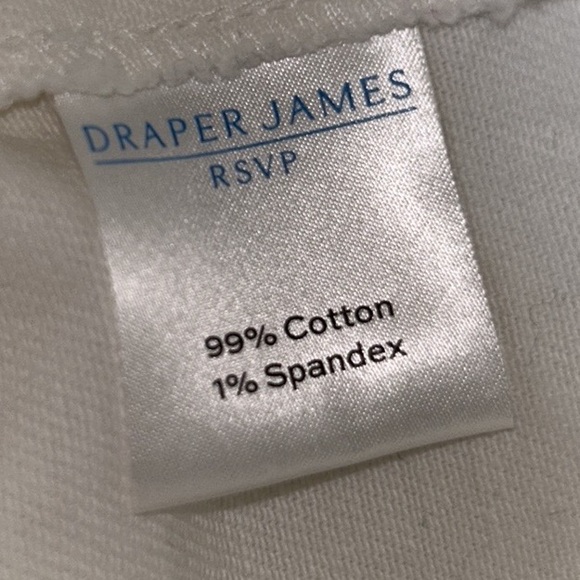 Draper James White Denim Ruffle Trim Cropped Jean Jacket - L - Picture 14 of 15